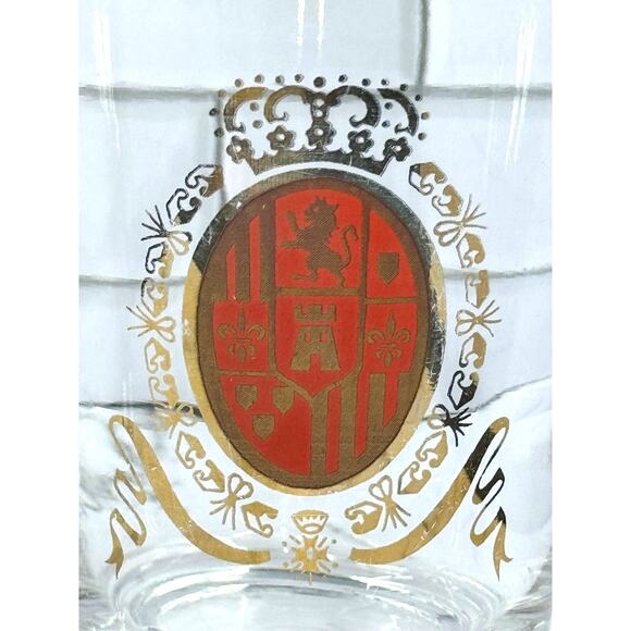 Federal Glass Baronet Castle Shield 2 Piece Set Vintage - Picture 3 of 7